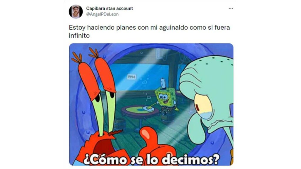 Memes por el adelanto del Aguinaldo FOTO: Facebook